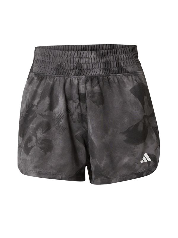 ADIDAS PERFORMANCE ADIDAS PERFORMANCE Спортен панталон 'PACER FLOWER'  сиво / антрацитно черно / тъмносиво