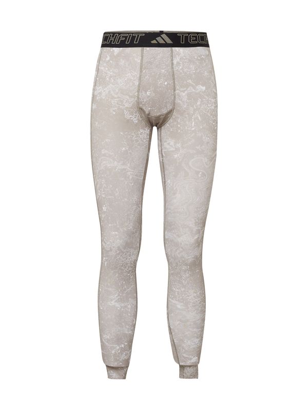 ADIDAS PERFORMANCE ADIDAS PERFORMANCE Спортен панталон  сиво-бежово / черно / бяло