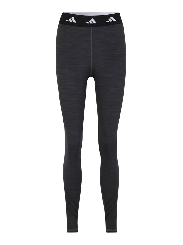 ADIDAS PERFORMANCE ADIDAS PERFORMANCE Спортен панталон 'Techfit 3-Stripes'  графитено сиво / черно / бяло