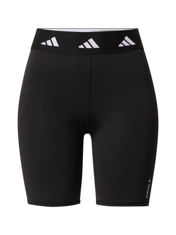 ADIDAS PERFORMANCE ADIDAS PERFORMANCE Спортен панталон 'Techfit Bike'  черно / бяло
