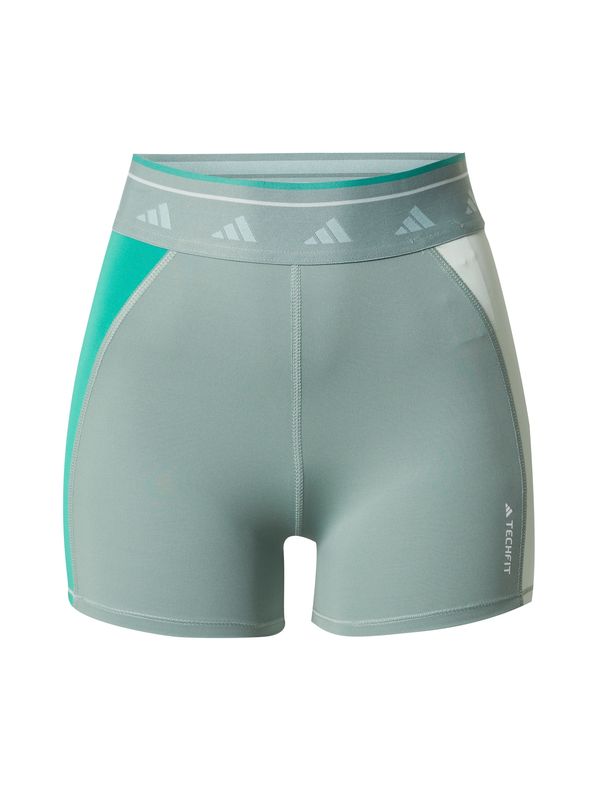 ADIDAS PERFORMANCE ADIDAS PERFORMANCE Спортен панталон 'Techfit Colorblock'  екрю / зелено / пастелно зелено / бяло