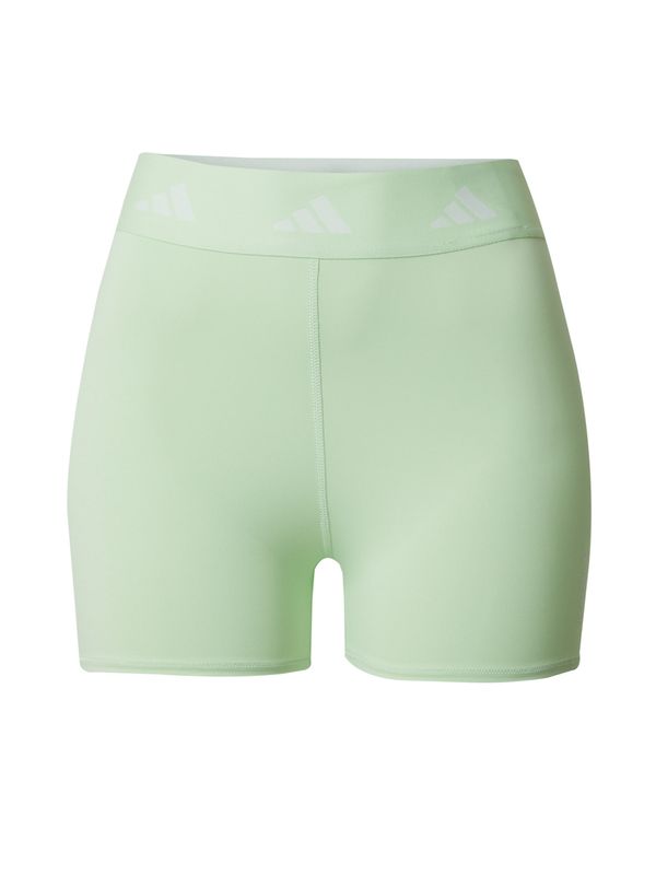 ADIDAS PERFORMANCE ADIDAS PERFORMANCE Спортен панталон 'Techfit'  пастелно зелено / бяло