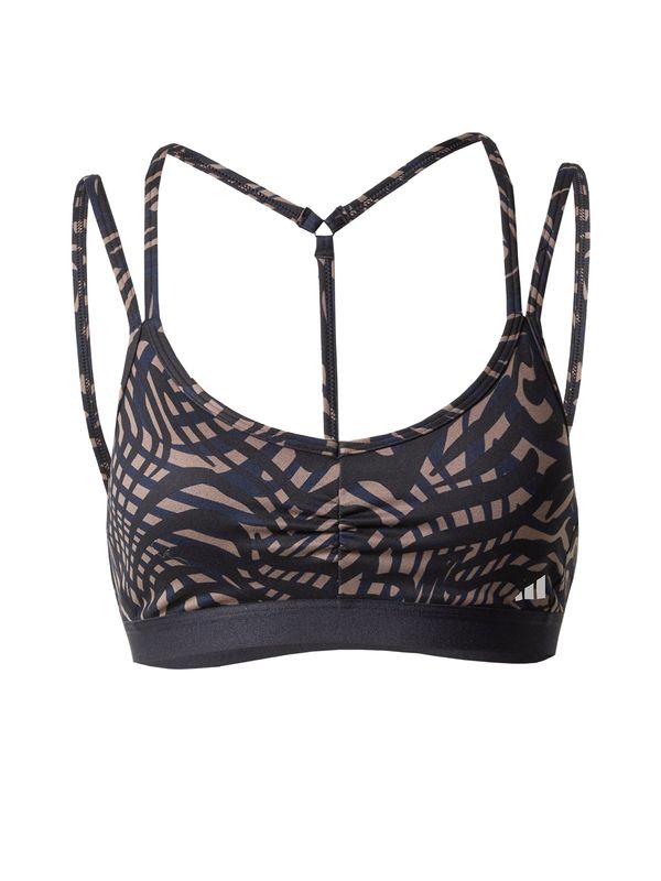 ADIDAS PERFORMANCE ADIDAS PERFORMANCE Спортен сутиен 'Essentials'  тъмносиньо / светлокафяво / черно / бяло