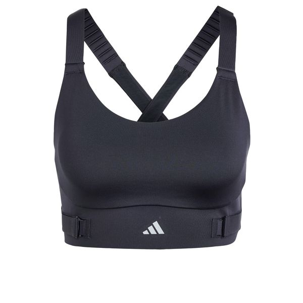 ADIDAS PERFORMANCE ADIDAS PERFORMANCE Спортен сутиен 'FastImpact Luxe'  черно / бяло