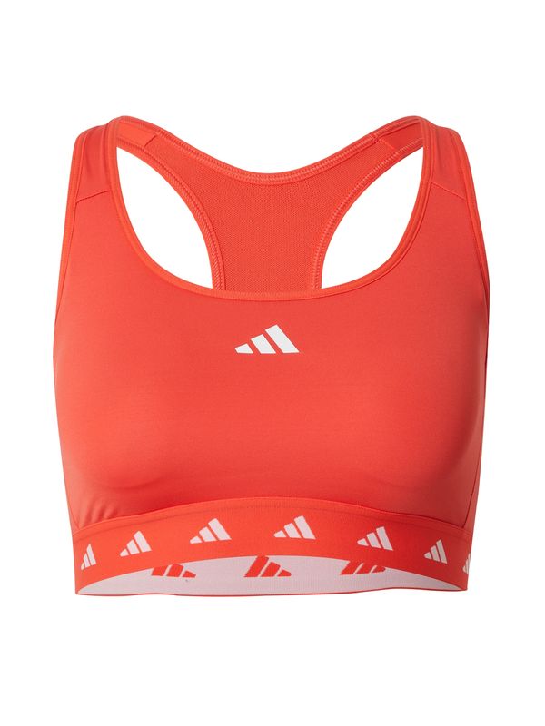 ADIDAS PERFORMANCE ADIDAS PERFORMANCE Спортен сутиен 'Powerreact'  светлочервено / бяло