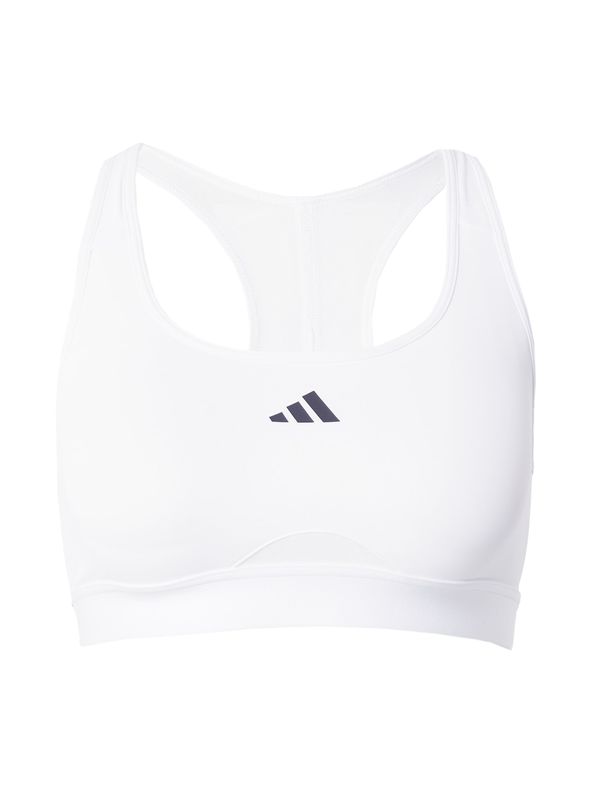 ADIDAS PERFORMANCE ADIDAS PERFORMANCE Спортен сутиен 'Powerreact Training Medium-support'  черно / бяло