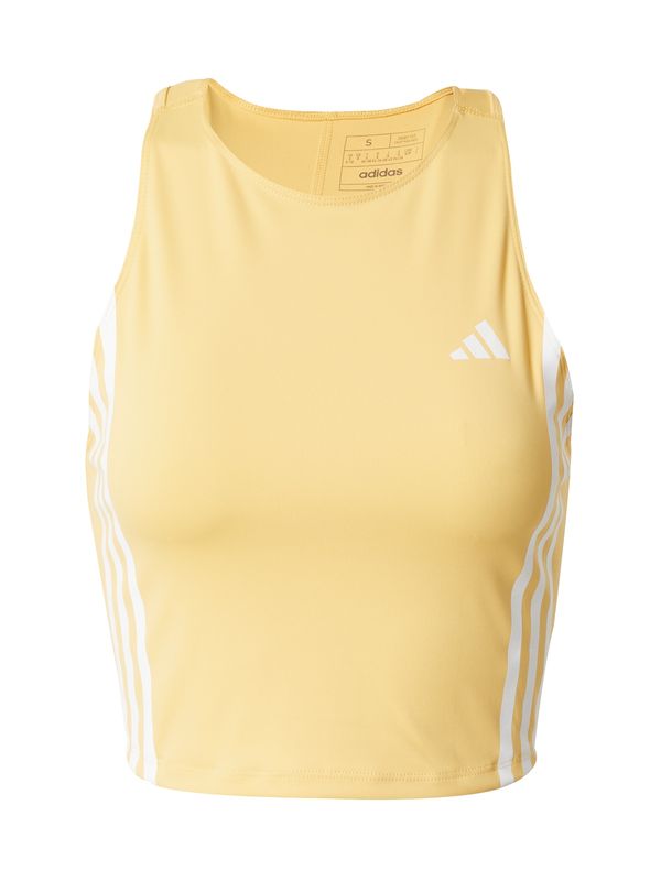 ADIDAS PERFORMANCE ADIDAS PERFORMANCE Спортен топ 'Own The Run'  жълто / бяло