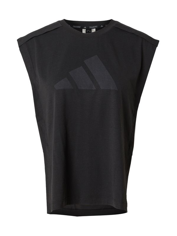 ADIDAS PERFORMANCE ADIDAS PERFORMANCE Спортен топ 'Power'  сиво / черно