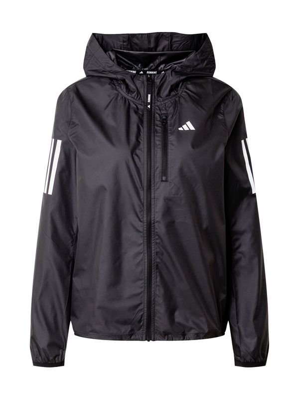 ADIDAS PERFORMANCE ADIDAS PERFORMANCE Спортно яке 'Own The Run'  черно / бяло