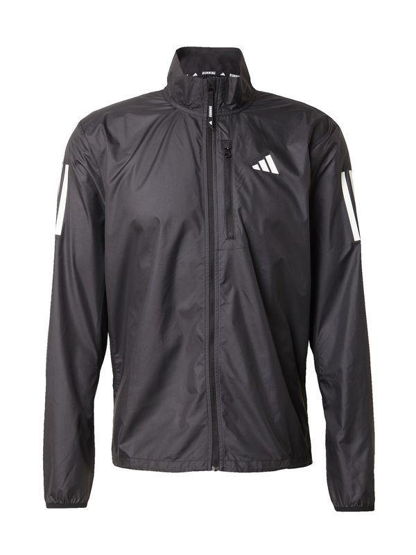 ADIDAS PERFORMANCE ADIDAS PERFORMANCE Спортно яке 'Own The Run'  черно / бяло