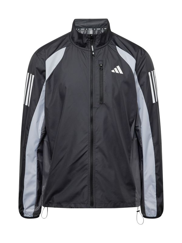 ADIDAS PERFORMANCE ADIDAS PERFORMANCE Спортно яке  сиво / черно / бяло