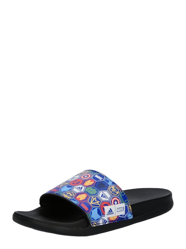 ADIDAS SPORTSWEAR ADIDAS SPORTSWEAR Чехли за плаж/баня 'ADILETTE COMFORT AVENGERS'  синьо / жълто / оранжево / бяло