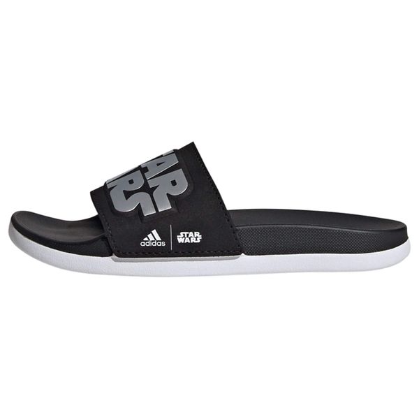 ADIDAS SPORTSWEAR ADIDAS SPORTSWEAR Чехли за плаж/баня 'Adilette Star Wars'  черно / сребърно / бяло