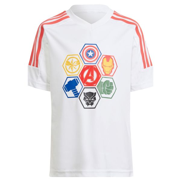 ADIDAS SPORTSWEAR ADIDAS SPORTSWEAR Функционална тениска 'Adidas x Marvel Avengers'  пъстро / бяло