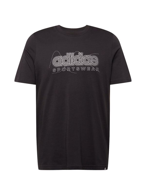 ADIDAS SPORTSWEAR ADIDAS SPORTSWEAR Функционална тениска  черно / бяло
