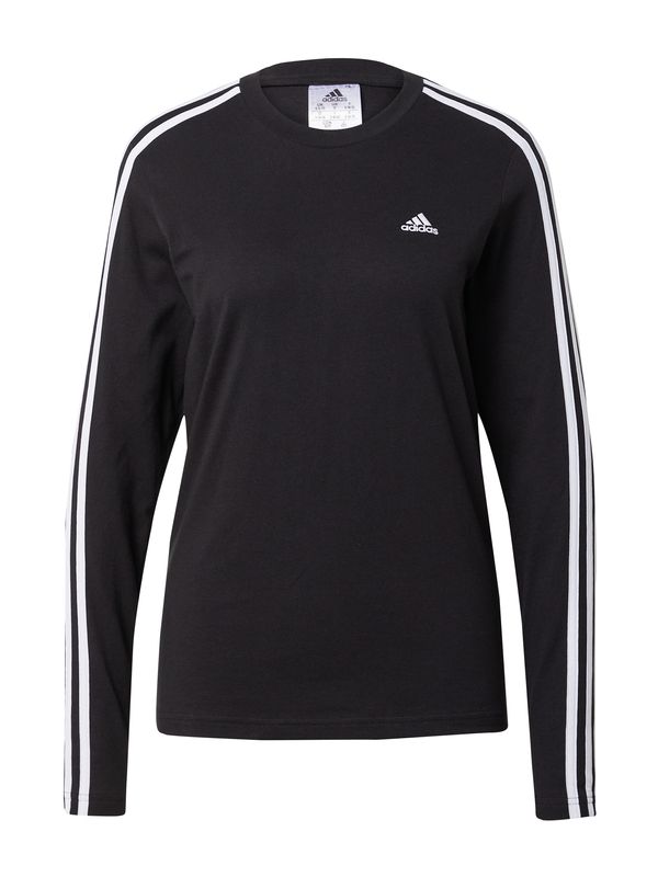 ADIDAS SPORTSWEAR ADIDAS SPORTSWEAR Функционална тениска 'Essentials 3-Stripes'  черно / бяло