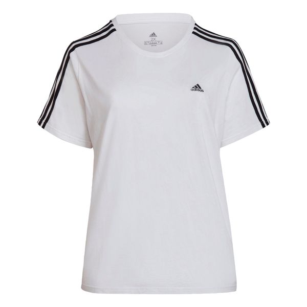 ADIDAS SPORTSWEAR ADIDAS SPORTSWEAR Функционална тениска 'Essentials  3-Stripes '  черно / бяло