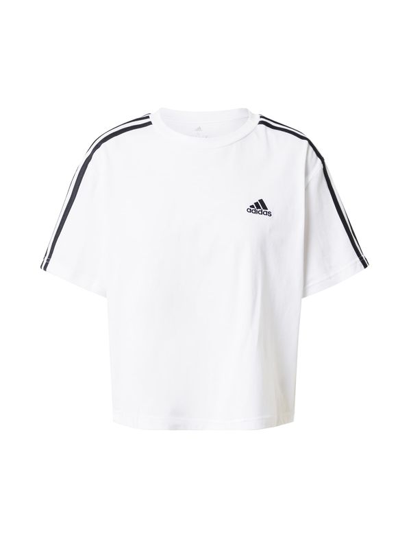 ADIDAS SPORTSWEAR ADIDAS SPORTSWEAR Функционална тениска 'Essentials 3-Stripes '  черно / бяло