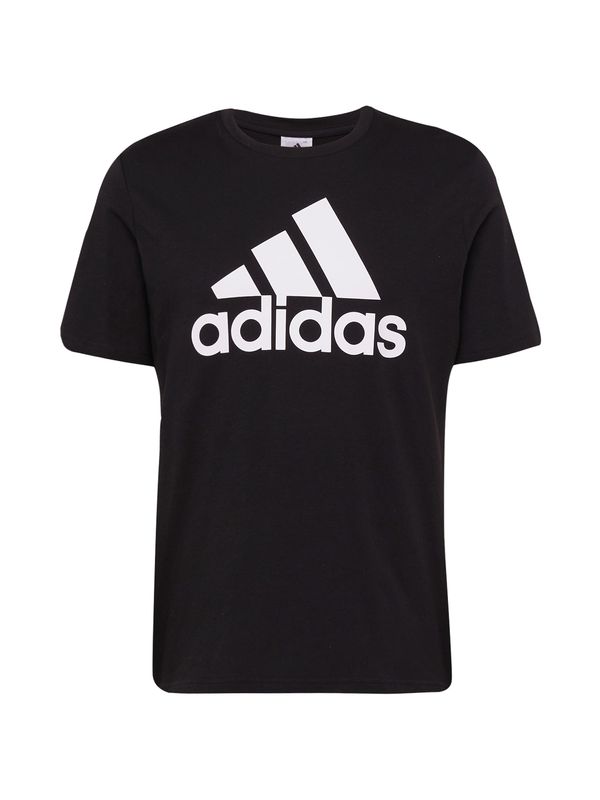 ADIDAS SPORTSWEAR ADIDAS SPORTSWEAR Функционална тениска 'Essentials Big Logo'  черно / бяло