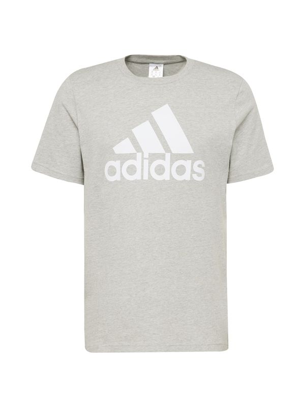 ADIDAS SPORTSWEAR ADIDAS SPORTSWEAR Функционална тениска 'Essentials'  сив меланж / бяло