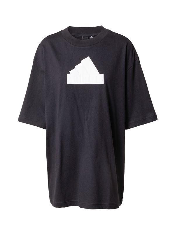 ADIDAS SPORTSWEAR ADIDAS SPORTSWEAR Функционална тениска 'Future Icons Badge Of Sport'  черно / бяло