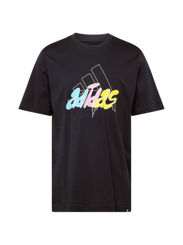 ADIDAS SPORTSWEAR ADIDAS SPORTSWEAR Функционална тениска 'ILLUST'  жълто / розово / черно / бяло