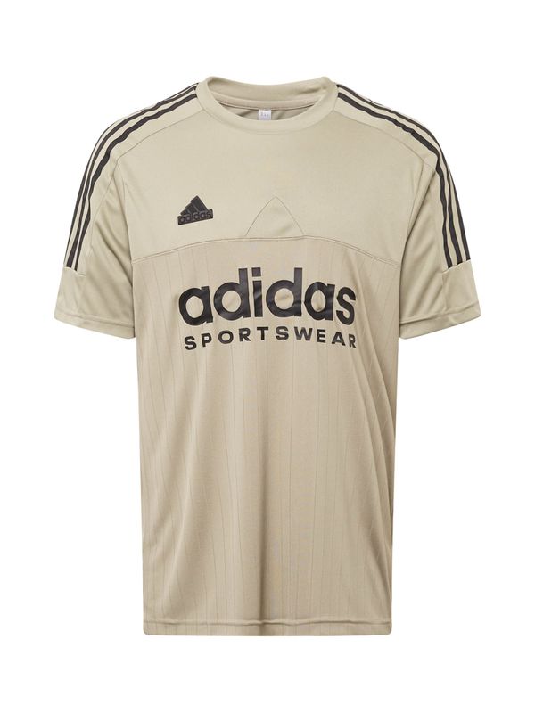 ADIDAS SPORTSWEAR ADIDAS SPORTSWEAR Функционална тениска 'TIRO'  сиво-бежово / черно