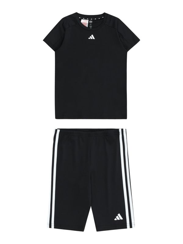 ADIDAS SPORTSWEAR ADIDAS SPORTSWEAR Облекло за трениране 'Essentials 3S'  черно / бяло