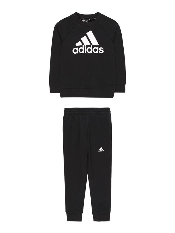 ADIDAS SPORTSWEAR ADIDAS SPORTSWEAR Облекло за трениране 'Essentials Logo French Terry'  черно / бяло