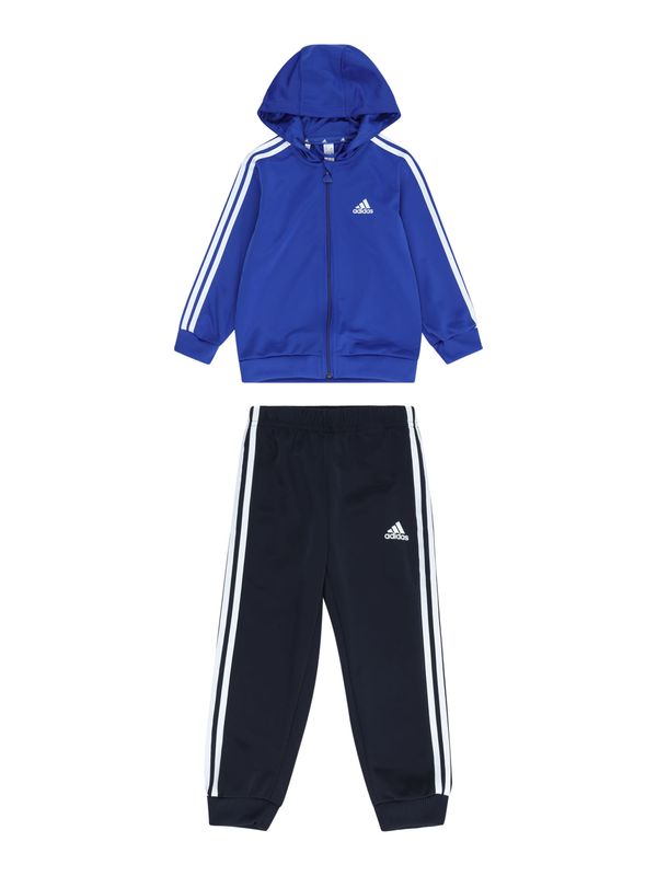 ADIDAS SPORTSWEAR ADIDAS SPORTSWEAR Облекло за трениране 'Essentials Shiny'  синьо / нощно синьо / бяло
