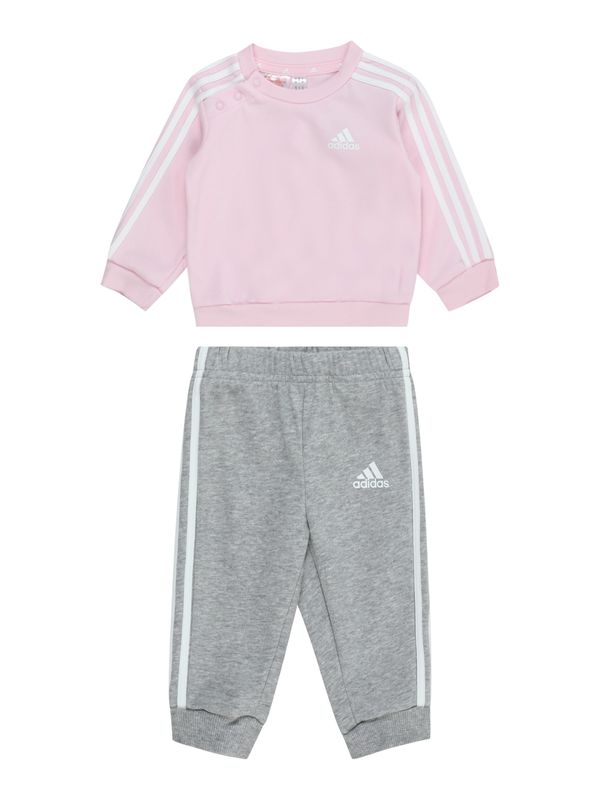 ADIDAS SPORTSWEAR ADIDAS SPORTSWEAR Облекло за трениране 'Essentials'  сив меланж / светлорозово / бяло