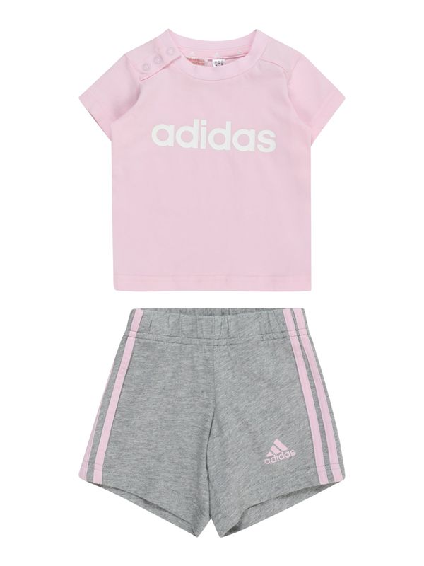 ADIDAS SPORTSWEAR ADIDAS SPORTSWEAR Облекло за трениране  сив меланж / светлорозово / бяло