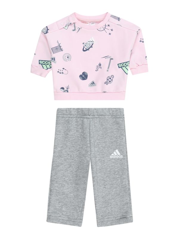 ADIDAS SPORTSWEAR ADIDAS SPORTSWEAR Облекло за трениране  сив меланж / светлозелено / бледорозово / бяло