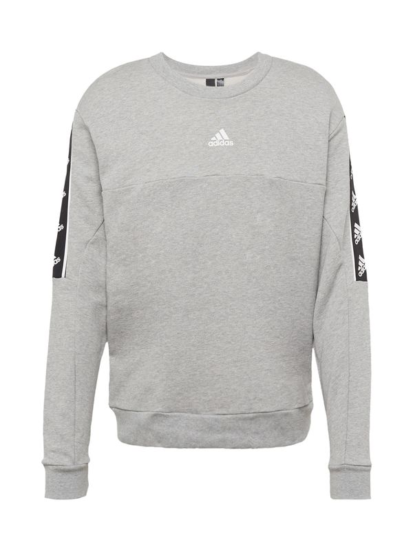 ADIDAS SPORTSWEAR ADIDAS SPORTSWEAR Спортен блузон 'Brand Love'  сив меланж / черно / бяло