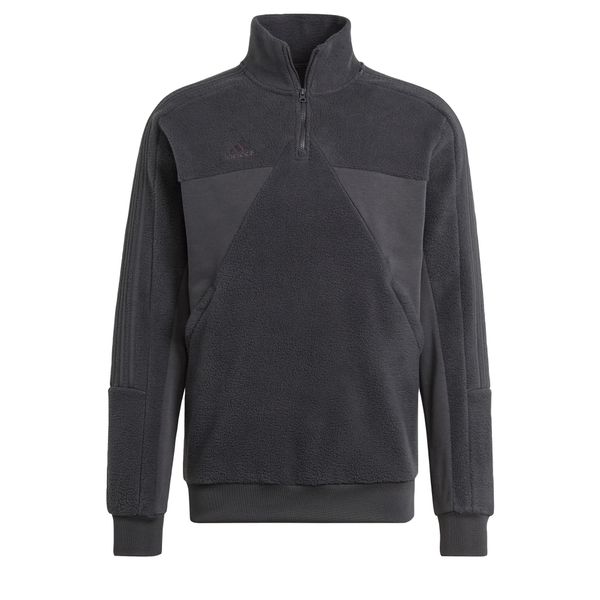 ADIDAS SPORTSWEAR ADIDAS SPORTSWEAR Спортен блузон 'Tiro Fleece'  сиво / черно