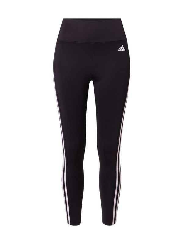 ADIDAS SPORTSWEAR ADIDAS SPORTSWEAR Спортен панталон 'Designed To Move High-Rise 3-Stripes'  черно / бяло