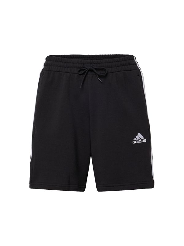 ADIDAS SPORTSWEAR ADIDAS SPORTSWEAR Спортен панталон 'Essentials French Terry 3-Stripes'  черно / бяло