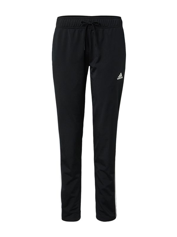 ADIDAS SPORTSWEAR ADIDAS SPORTSWEAR Спортен панталон 'Essentials Warm-Up 3-Stripes'  черно / бяло