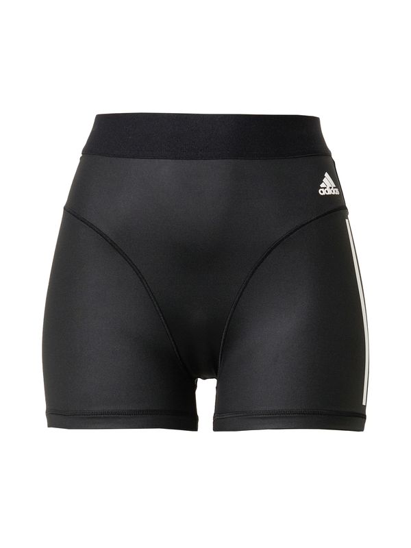 ADIDAS SPORTSWEAR ADIDAS SPORTSWEAR Спортен панталон 'Hyperglam 3-Stripes'  черно / бяло