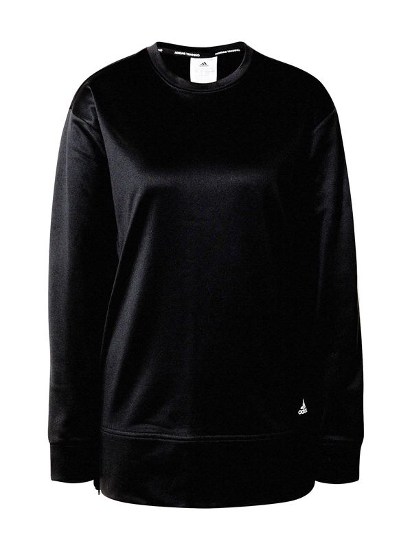 ADIDAS SPORTSWEAR ADIDAS SPORTSWEAR Спортен суитшърт с качулка 'Aeroready'  черно / бяло