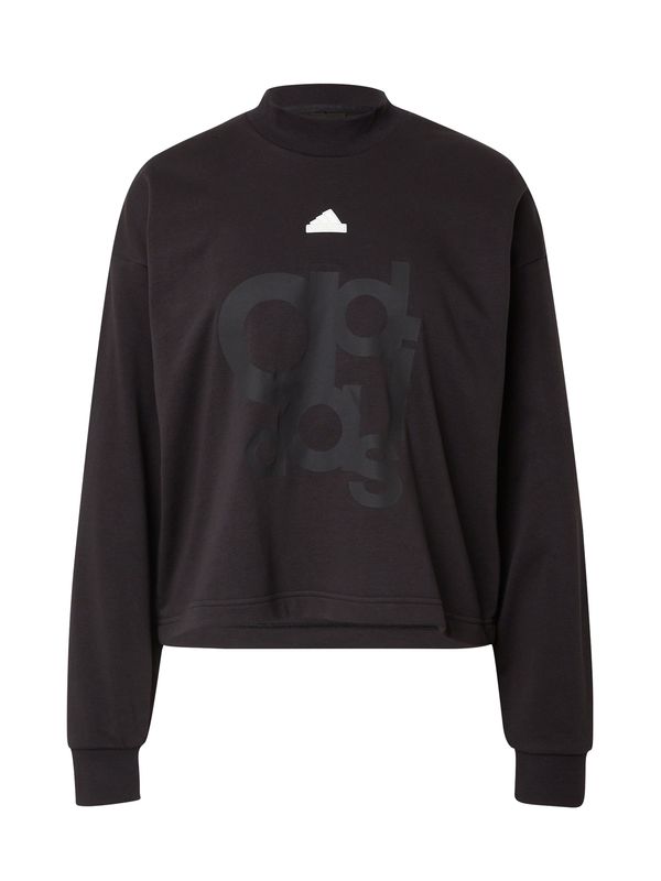 ADIDAS SPORTSWEAR ADIDAS SPORTSWEAR Спортен суитшърт с качулка 'Bluv'  черно / бяло