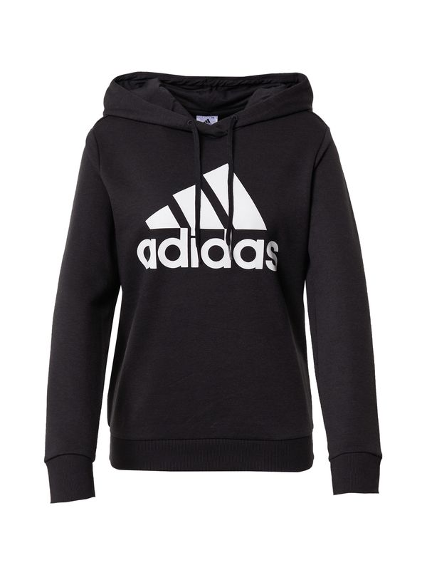 ADIDAS SPORTSWEAR ADIDAS SPORTSWEAR Спортен суитшърт с качулка  черно / бяло