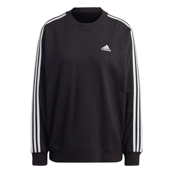 ADIDAS SPORTSWEAR ADIDAS SPORTSWEAR Спортен суитшърт с качулка 'Essentials'  черно / бяло