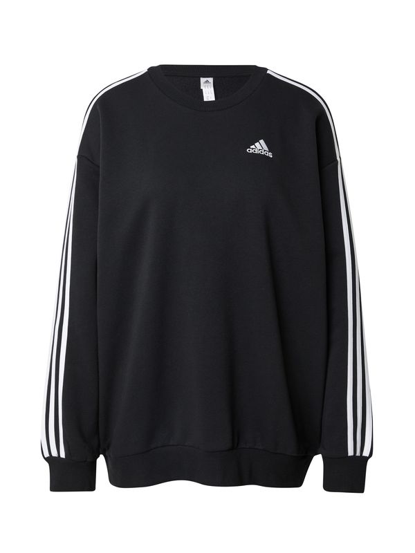 ADIDAS SPORTSWEAR ADIDAS SPORTSWEAR Спортен суитшърт с качулка 'Essentials'  черно / бяло
