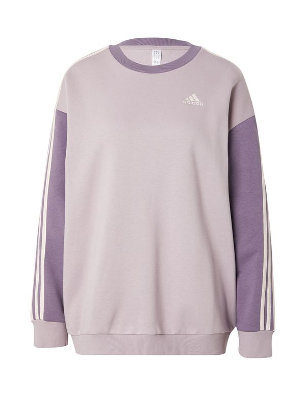 ADIDAS SPORTSWEAR ADIDAS SPORTSWEAR Спортен суитшърт с качулка 'Essentials'  люляк / къпина / бяло