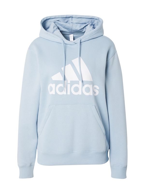 ADIDAS SPORTSWEAR ADIDAS SPORTSWEAR Спортен суитшърт с качулка 'Essentials'  светлосиньо / бяло