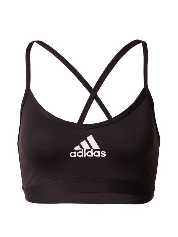 ADIDAS SPORTSWEAR ADIDAS SPORTSWEAR Спортен сутиен 'Aeroreact Light-Support'  черно / бяло