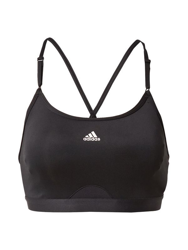 ADIDAS SPORTSWEAR ADIDAS SPORTSWEAR Спортен сутиен 'Aeroreact Light-Support'  черно / бяло