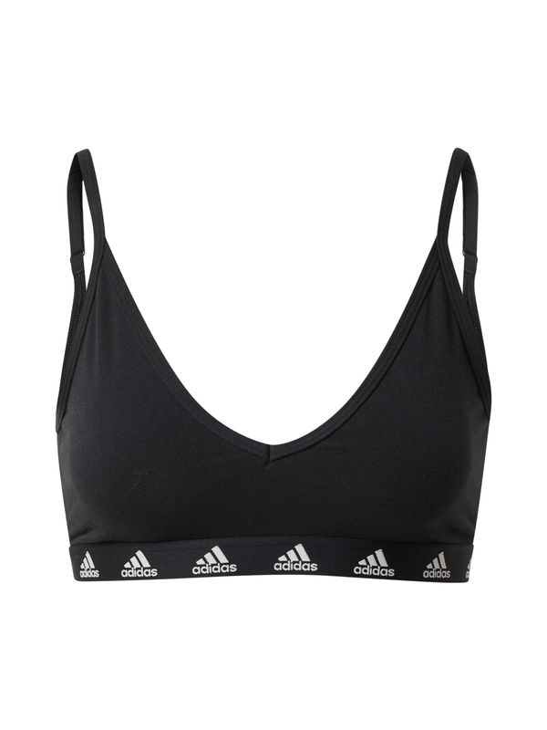ADIDAS SPORTSWEAR ADIDAS SPORTSWEAR Спортен сутиен 'Purebare Light-Support'  черно / бяло