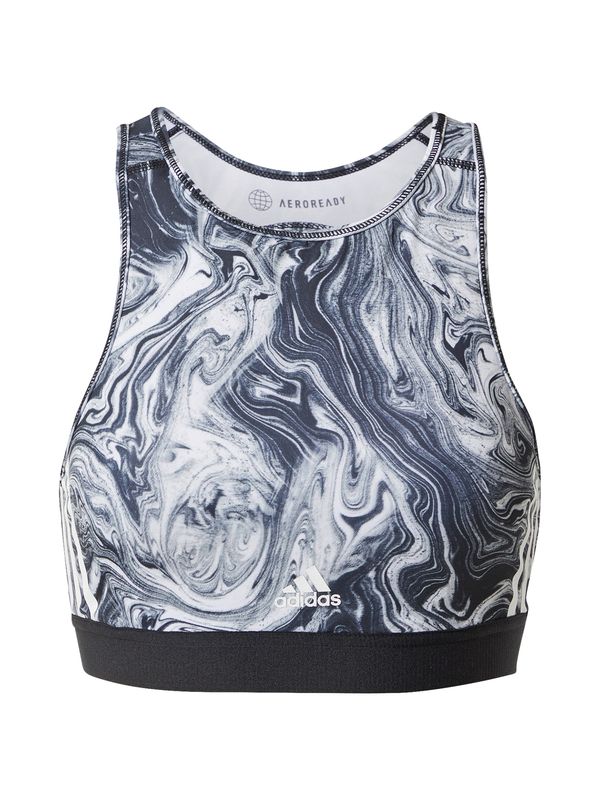 ADIDAS SPORTSWEAR ADIDAS SPORTSWEAR Спортен сутиен  сиво / черно / бяло